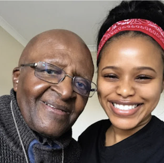 How Natasha Thahane is related to Desmond Tutu